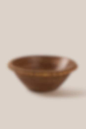 Brown Mango Wood Perola Bowl by ARTISAN LAB