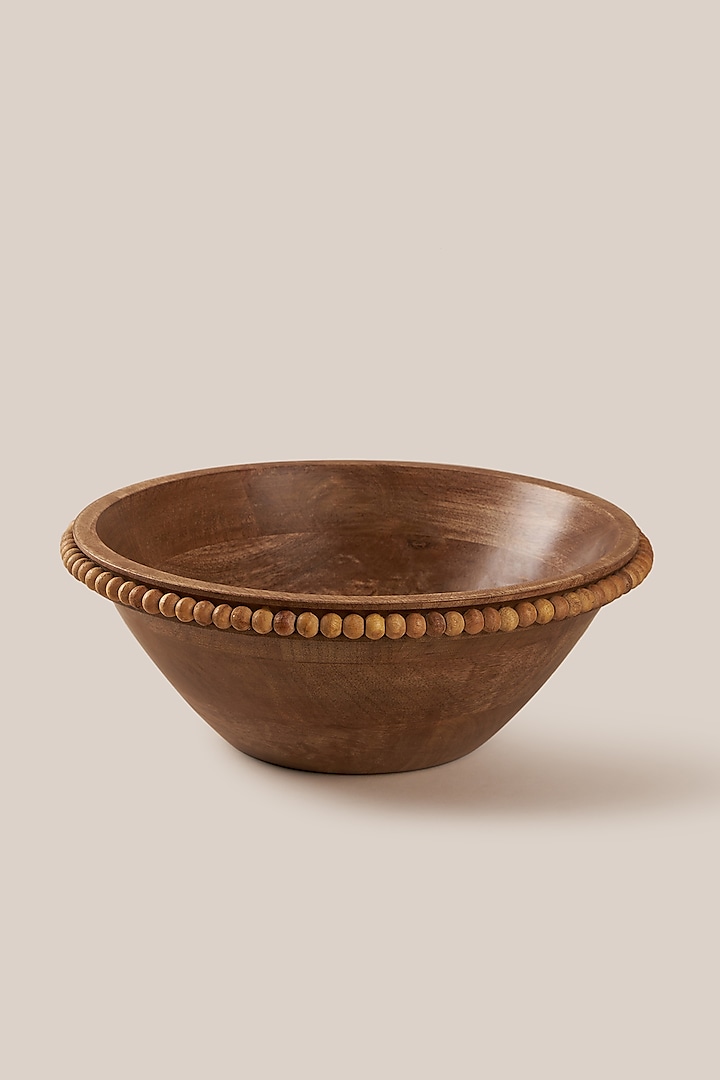 Brown Mango Wood Perola Bowl by ARTISAN LAB