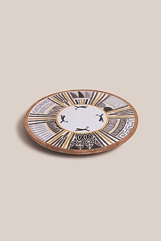 Multi-Colored Mangowood Handmade Platter by ARTISAN LAB