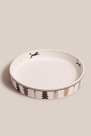 White Clay & Stone Handcrafted Serving Bowl by ARTISAN LAB