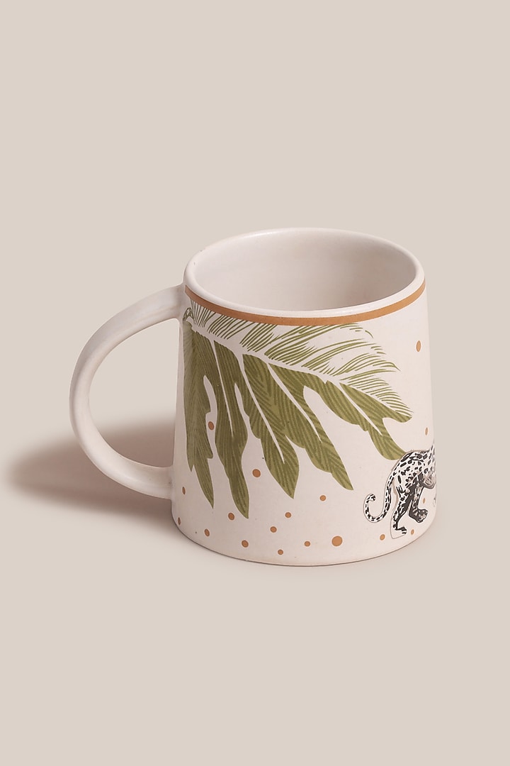 White Clay & Stone Handcrafted Mug by ARTISAN LAB at Pernia's Pop Up Shop