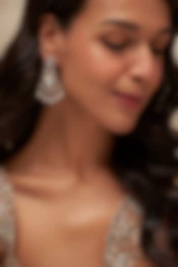 Victorian Finish Uncut Zircon Dangler Earrings by Aryah Jewels at Pernia's Pop Up Shop