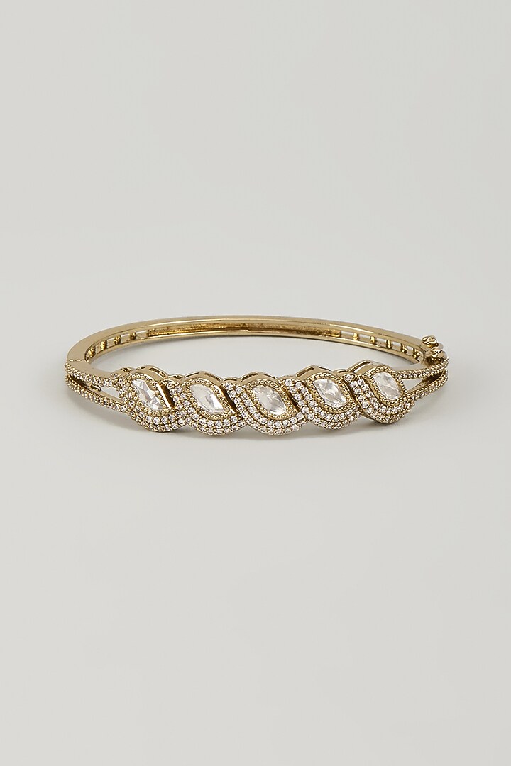 Victorian Finish Kundan Polki & Uncut Zircon Bracelet by Aryah Jewels at Pernia's Pop Up Shop