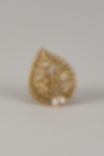 Victorian Finish Uncut Zircon Adjustable Ring by Aryah Jewels at Pernia's Pop Up Shop