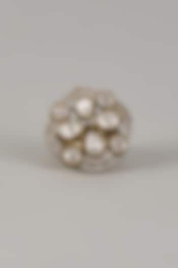 Victorian Finish Uncut Zircon Adjustable Ring by Aryah Jewels at Pernia's Pop Up Shop