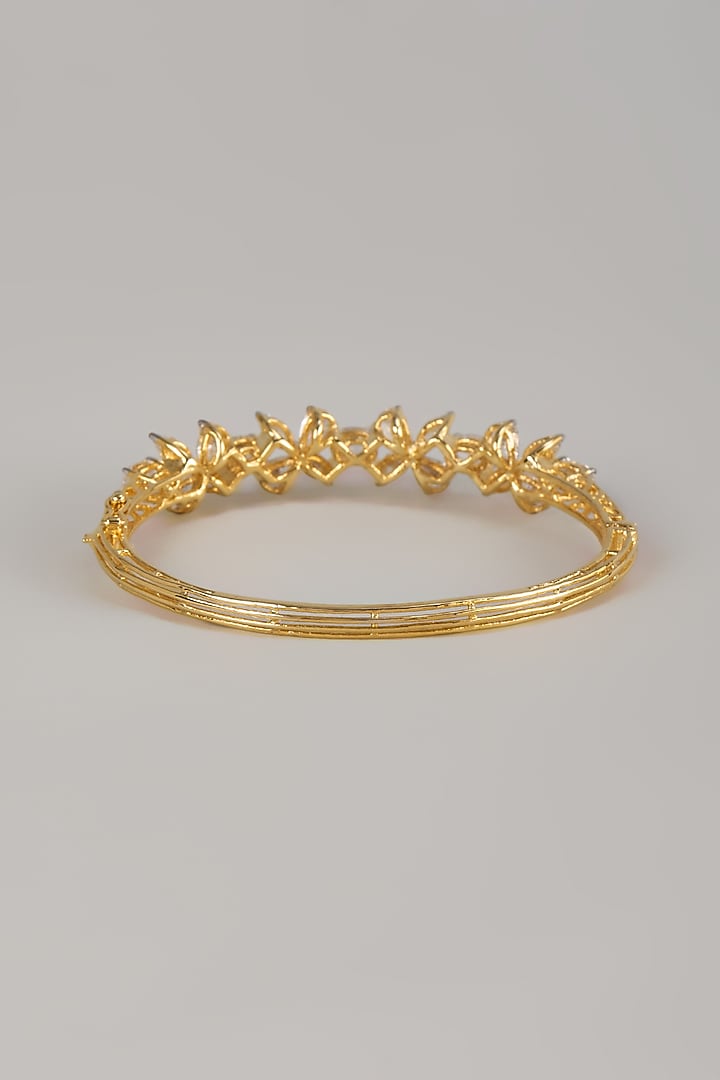 Two Tone Finish Swarovski Zircon Tennis Bracelet In Sterling Silver by Aryah Jewels at Pernia's Pop Up Shop