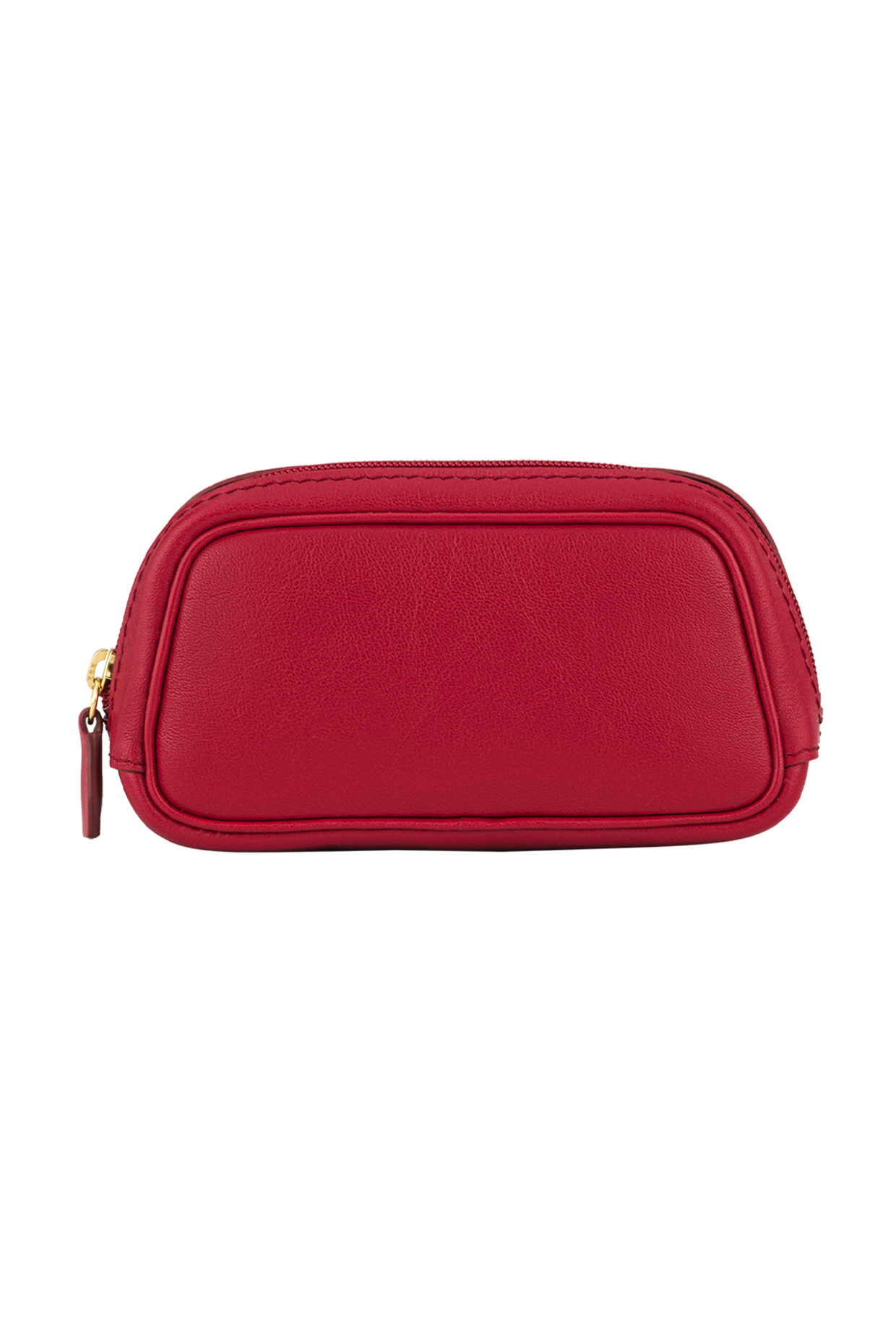 Red Calf Napa Leather Pouch by Aranyani