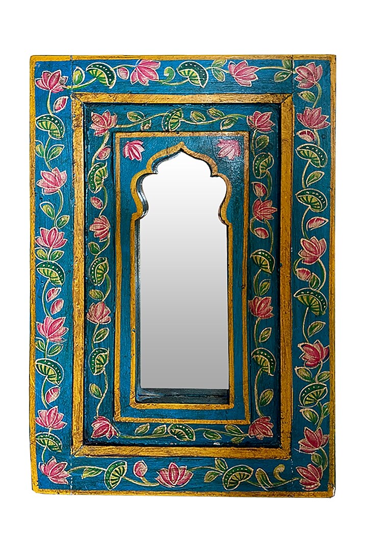 Multi-colored Recycle Wood Mirror by Artisans Rose at Pernia's Pop Up Shop