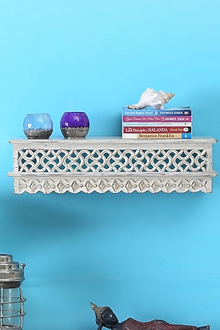 White Mango Wood Shelf by Artisans Rose