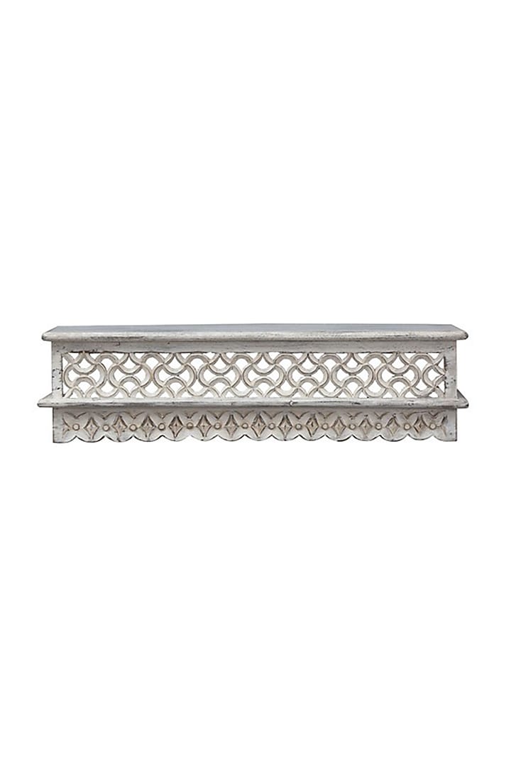 White Mango Wood Shelf by Artisans Rose at Pernia's Pop Up Shop