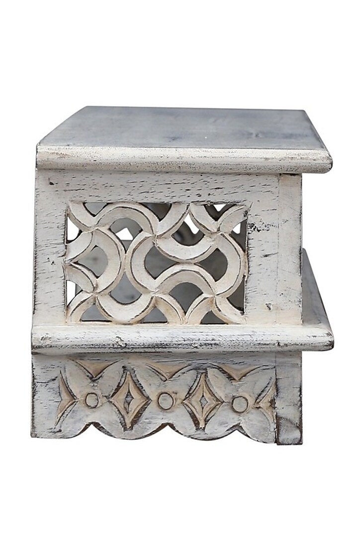 White Mango Wood Shelf by Artisans Rose at Pernia's Pop Up Shop