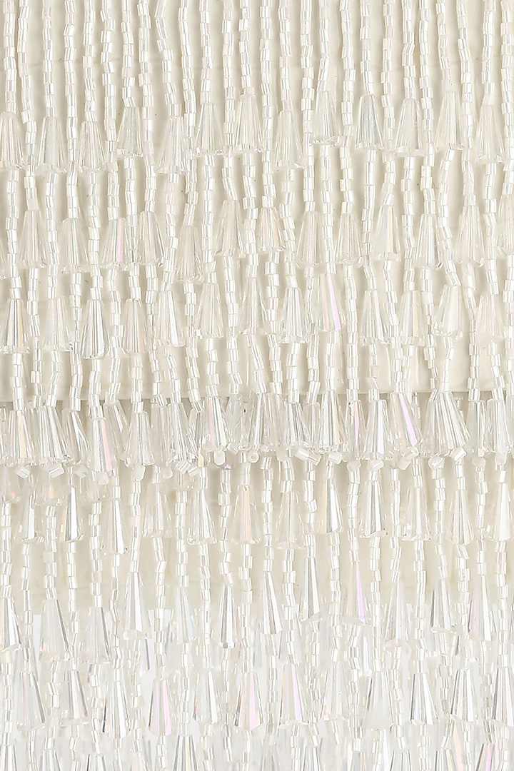 Ivory Embellished Mini Bag by Aanchal Sayal at Pernia's Pop Up Shop