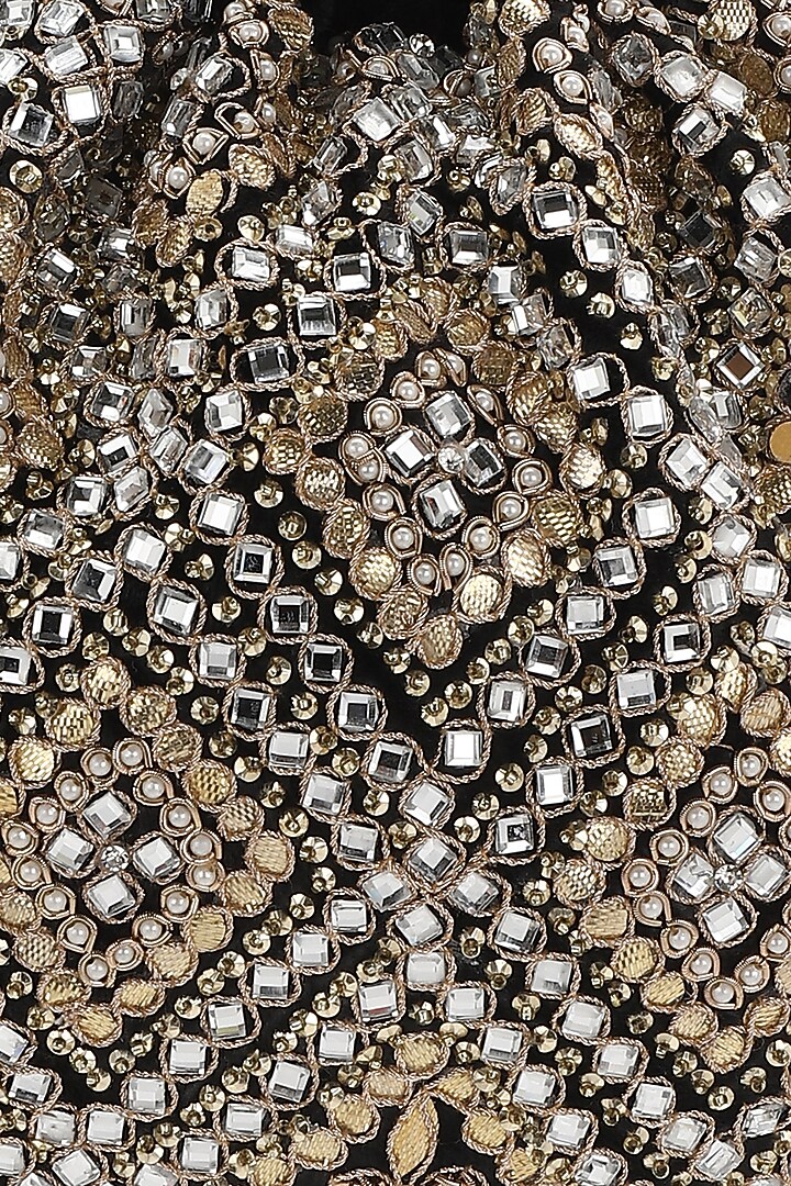 Black Zardosi Potli by Aanchal Sayal at Pernia's Pop Up Shop