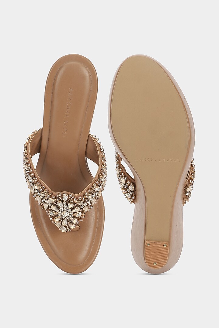 Dusky Handcrafted Wedges by Aanchal Sayal at Pernia's Pop Up Shop