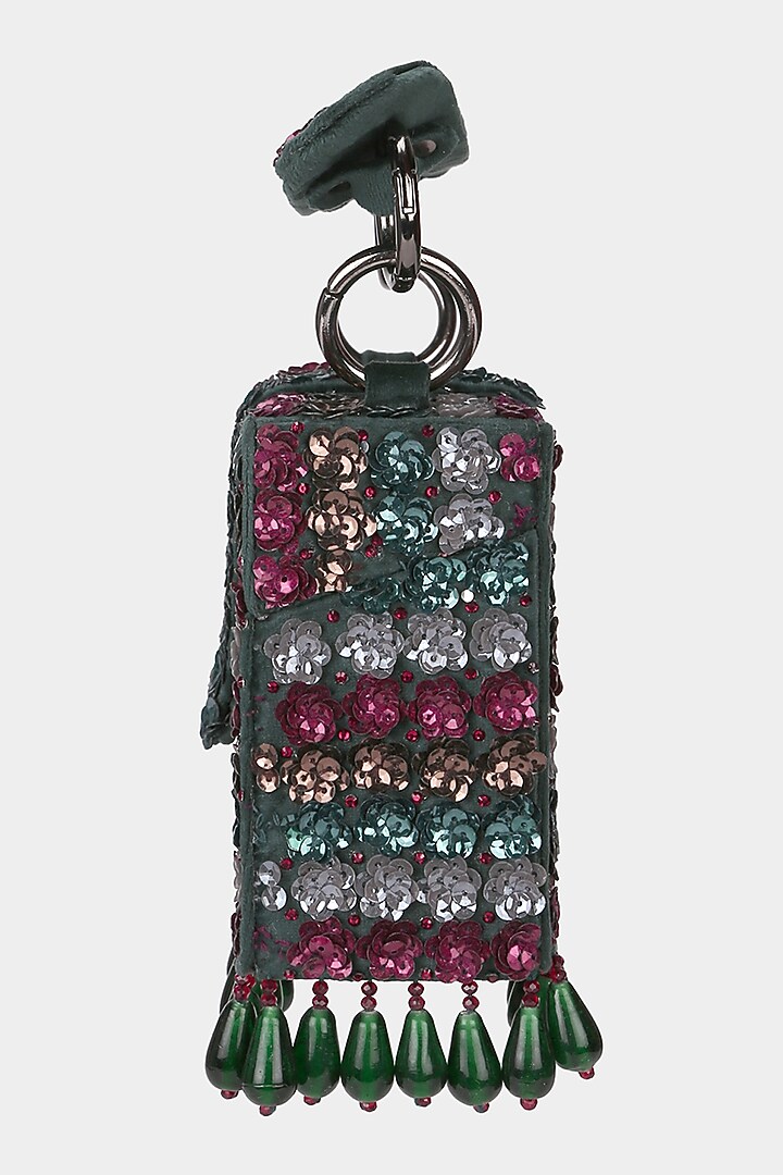 Multi-Colored Embellished Mini Bag by Aanchal Sayal at Pernia's Pop Up Shop