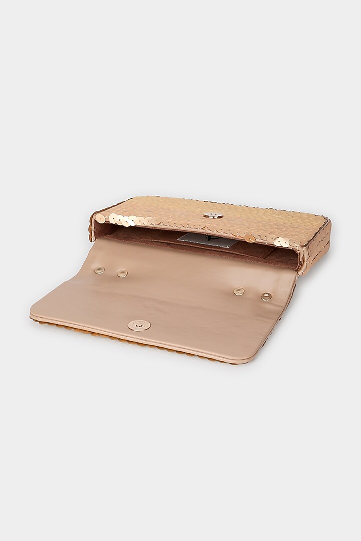 Gold Embellished Mini Bag by Aanchal Sayal at Pernia's Pop Up Shop