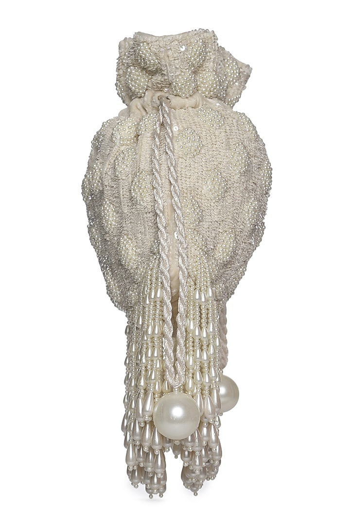 Ivory Potli With Pearl Work by Aanchal Sayal at Pernia's Pop Up Shop