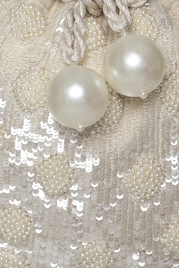 Ivory Potli With Pearl Work by Aanchal Sayal at Pernia's Pop Up Shop