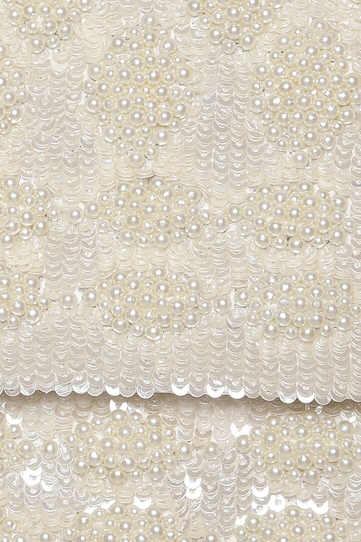 Ivory Embellished Mini Bag by Aanchal Sayal at Pernia's Pop Up Shop