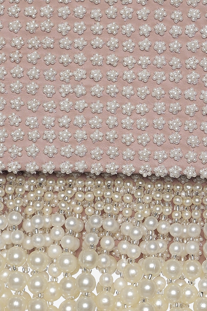 Blush Pink Embellished Mini Bag by Aanchal Sayal at Pernia's Pop Up Shop