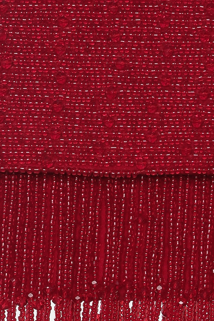 Red Embroidered Mini Bag by Aanchal Sayal at Pernia's Pop Up Shop
