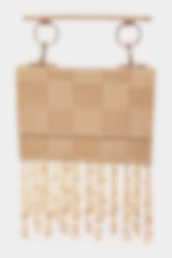 Beige Embroidered Mini Bag by Aanchal Sayal