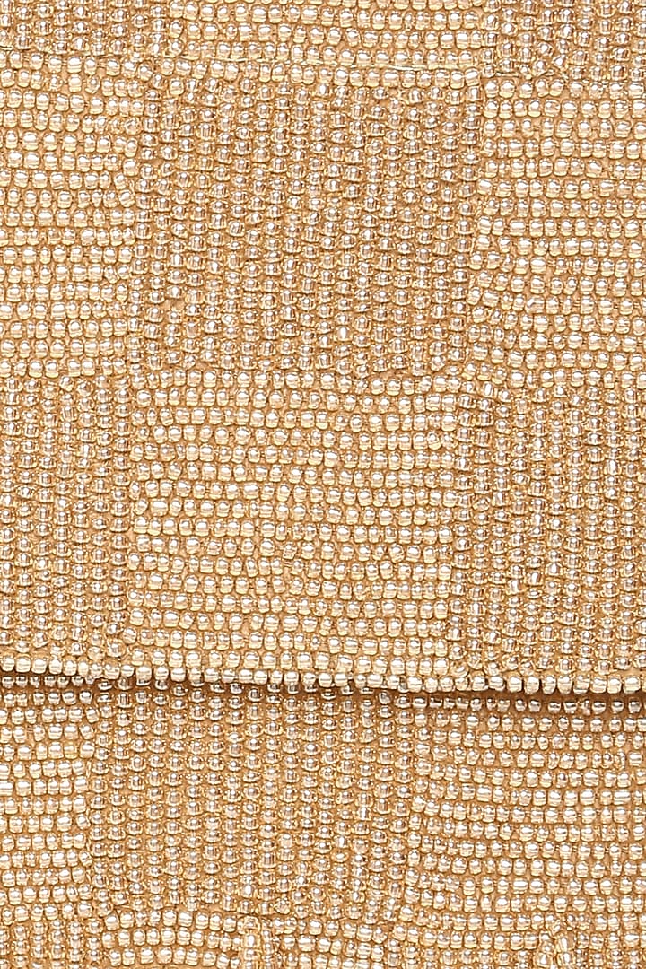 Beige Embroidered Mini Bag by Aanchal Sayal at Pernia's Pop Up Shop