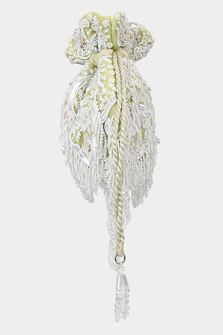 Mint Velvet Sequins Embroidered Potli by Aanchal Sayal at Pernia's Pop Up Shop
