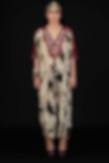 Surmai & Mogra Printed Jumpsuit by ASEEM KAPOOR at Pernia's Pop Up Shop