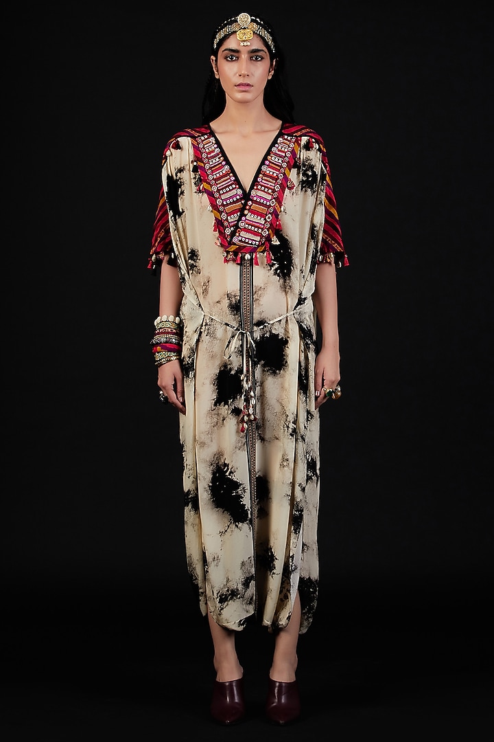 Surmai & Mogra Printed Jumpsuit by ASEEM KAPOOR at Pernia's Pop Up Shop