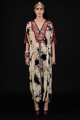 Surmai & Mogra Printed Jumpsuit by ASEEM KAPOOR