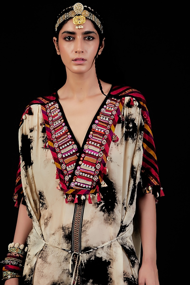 Surmai & Mogra Printed Jumpsuit by ASEEM KAPOOR at Pernia's Pop Up Shop