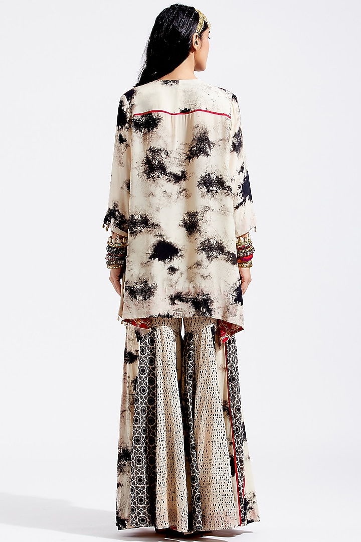 Surmai & Mogra Printed Sharara Set by ASEEM KAPOOR at Pernia's Pop Up Shop