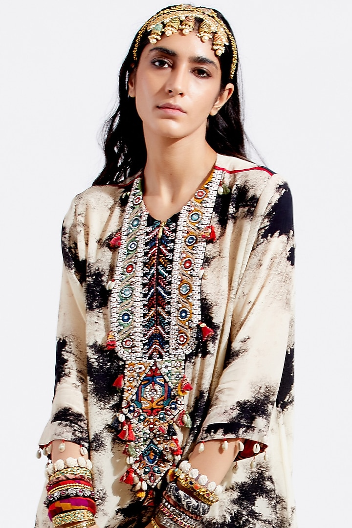 Surmai & Mogra Printed Sharara Set by ASEEM KAPOOR at Pernia's Pop Up Shop