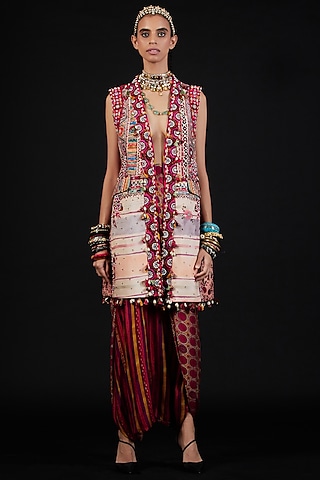 Multi Colored Printed Jacket by ASEEM KAPOOR