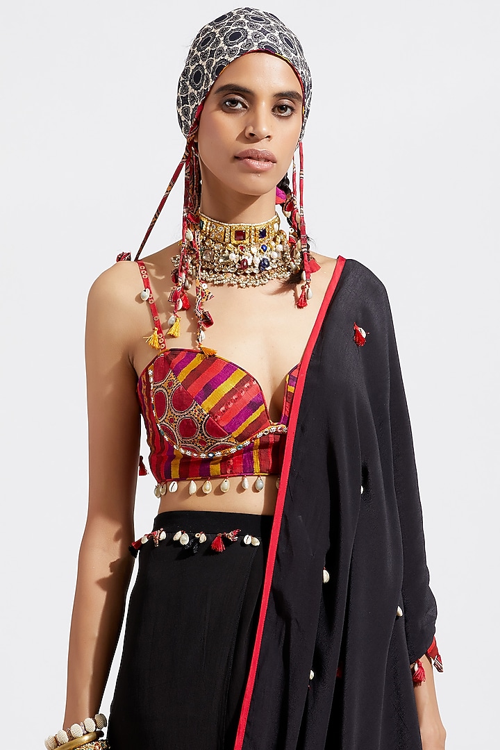 Surmai Draped Party Wear Saree by ASEEM KAPOOR at Pernia's Pop Up Shop