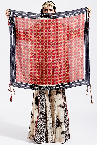 Sindoor Printed Scarf by ASEEM KAPOOR