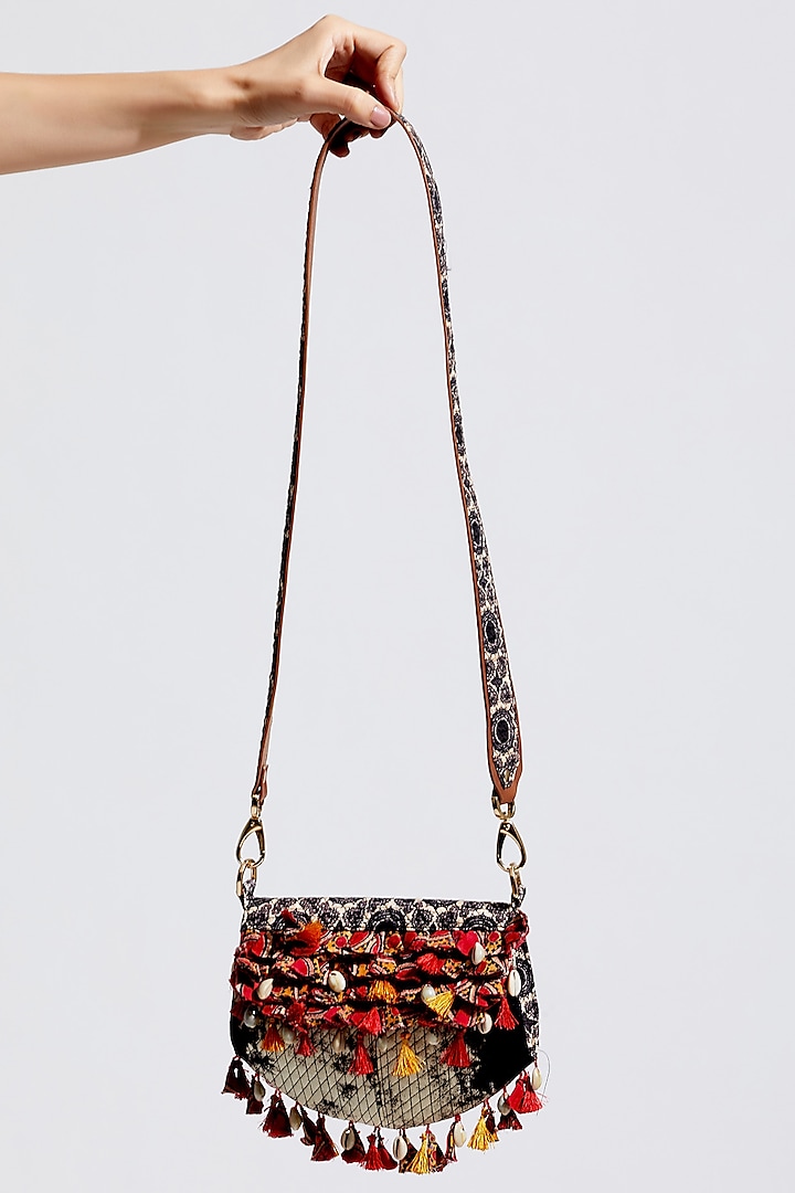 Multi Colored Printed & Quilted Fanny Bag by ASEEM KAPOOR
