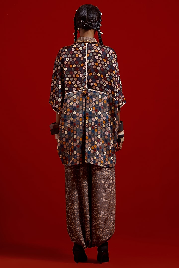 Multi-Colored Italian Crepe Printed Co-Ord Set by ASEEM KAPOOR at Pernia's Pop Up Shop