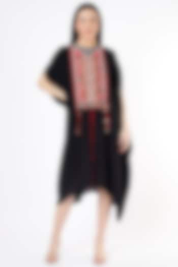 Black Embroidered Tunic by ASEEM KAPOOR
