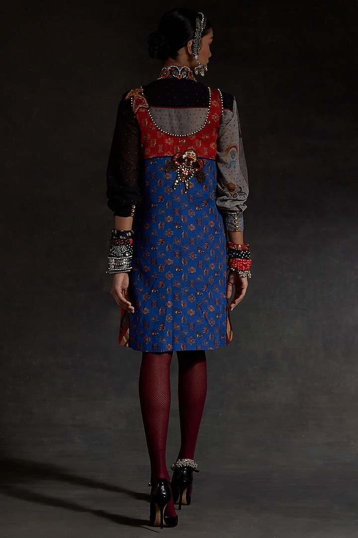 Multi-Colored Mushroom Twill Party Wear Dress With Shirt by ASEEM KAPOOR at Pernia's Pop Up Shop