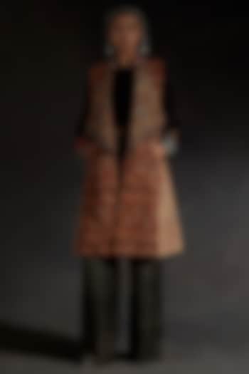 Multi-Colored Mushroom Twill Printed Jacket Set by ASEEM KAPOOR at Pernia's Pop Up Shop