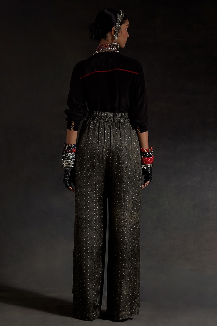 Multi-Colored Mushroom Twill Printed Jacket Set by ASEEM KAPOOR at Pernia's Pop Up Shop