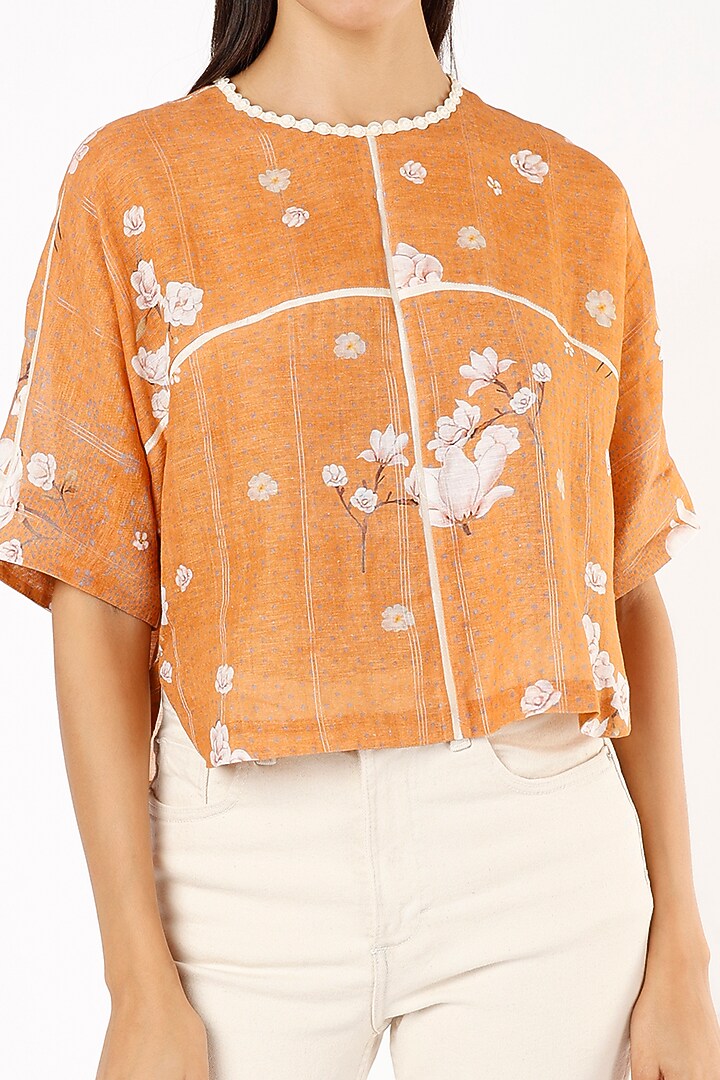 Genda Printed Blouse by ASEEM KAPOOR at Pernia's Pop Up Shop