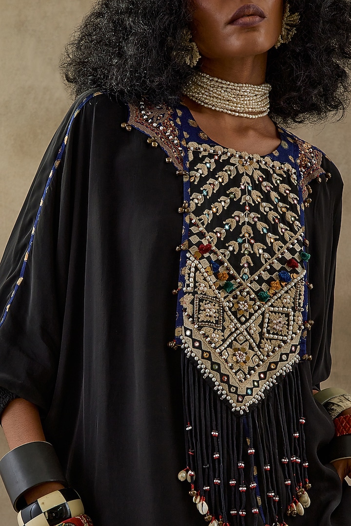 Mogra White Natural Crepe Draped Skirt Set by ASEEM KAPOOR at Pernia's Pop Up Shop