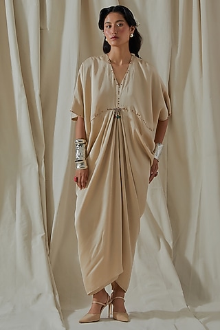 Shop Beige Printed Boho Dress for Women Online from India's Luxury  Designers 2026