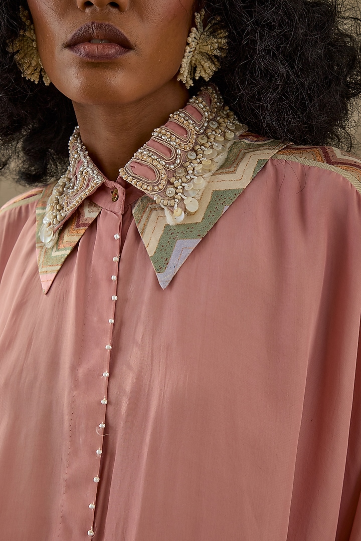 Multi-Colored Natural Crepe Printed Wedding Sharara Set by ASEEM KAPOOR at Pernia's Pop Up Shop