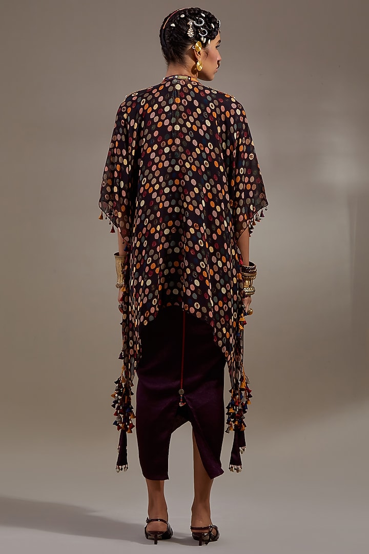 Jamuni Colored Crushed Silk Embroidered Jacket Party Wear Dress by ASEEM KAPOOR at Pernia's Pop Up Shop