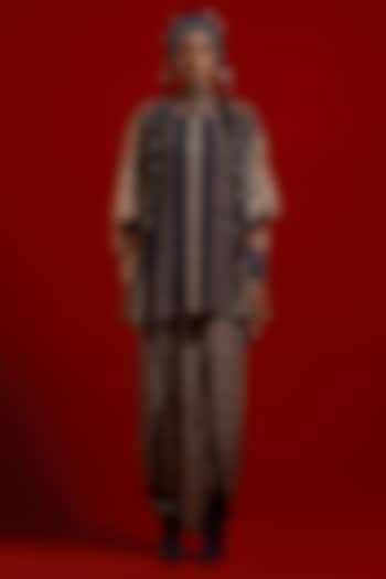 Surmai & Mogra Colored Italian Crepe Printed Co-Ord Set by ASEEM KAPOOR at Pernia's Pop Up Shop