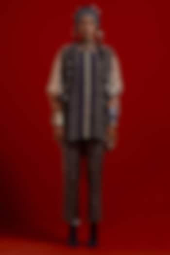 Surmai & Mogra Colored Italian Crepe Printed Co-Ord Set by ASEEM KAPOOR at Pernia's Pop Up Shop